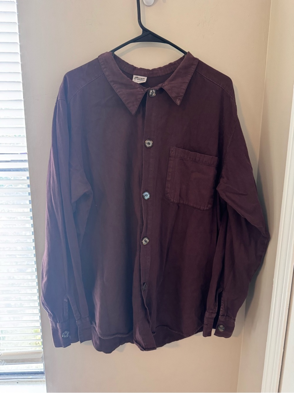 Vintage 90s CP Shades Oversized Cotton Button Up Utility Flannel Shirt Unisex M